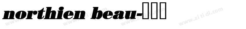 northien beau字体转换